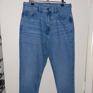 American Eagle X Redesign Mom Jean, Washed Blue, 8 Regular